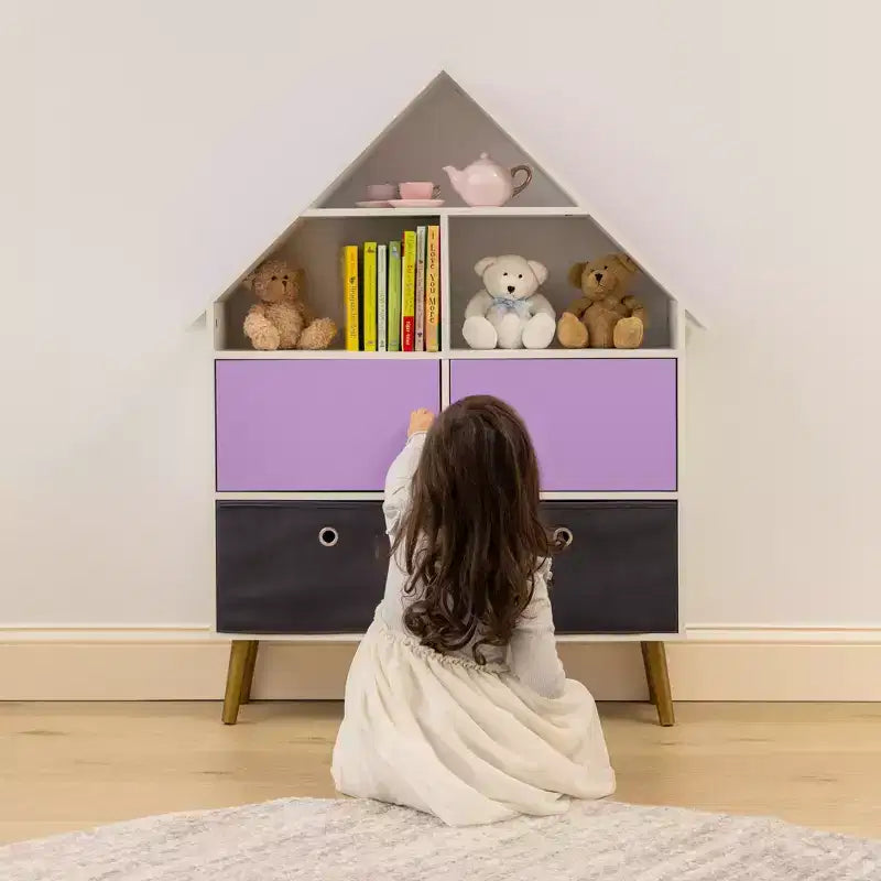 Organisateur de rangement pour maison de poupée pour enfants