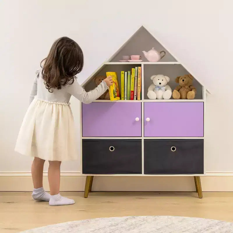 Organisateur de rangement pour maison de poupée pour enfants