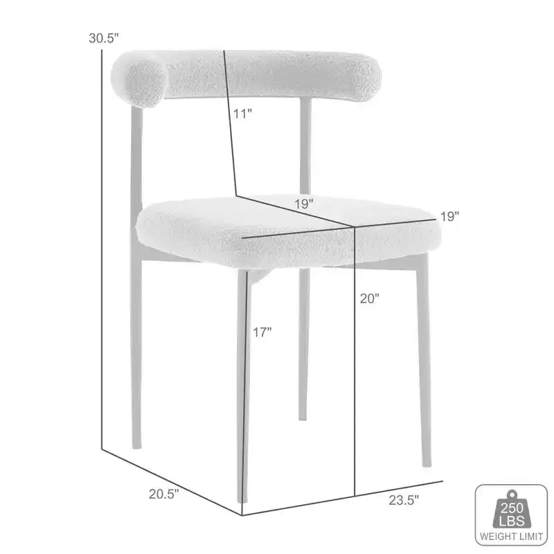 Chaises de salle à manger gris clair