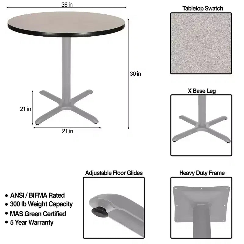 Table de salle à manger grise