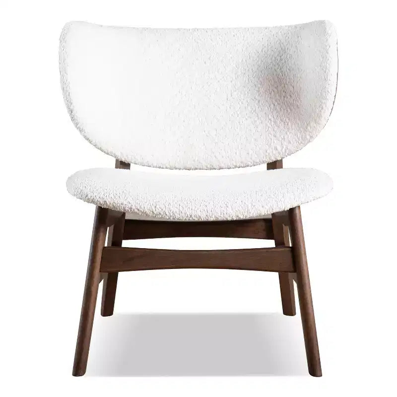 Table d'appoint moderne avec chaise noyer