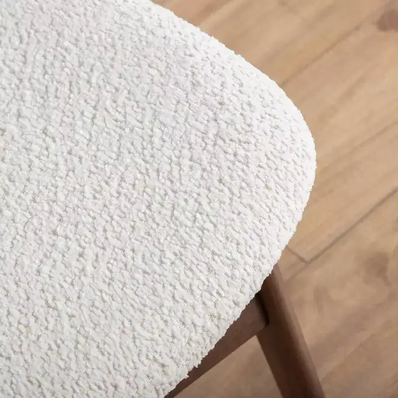 Table d'appoint moderne avec chaise noyer