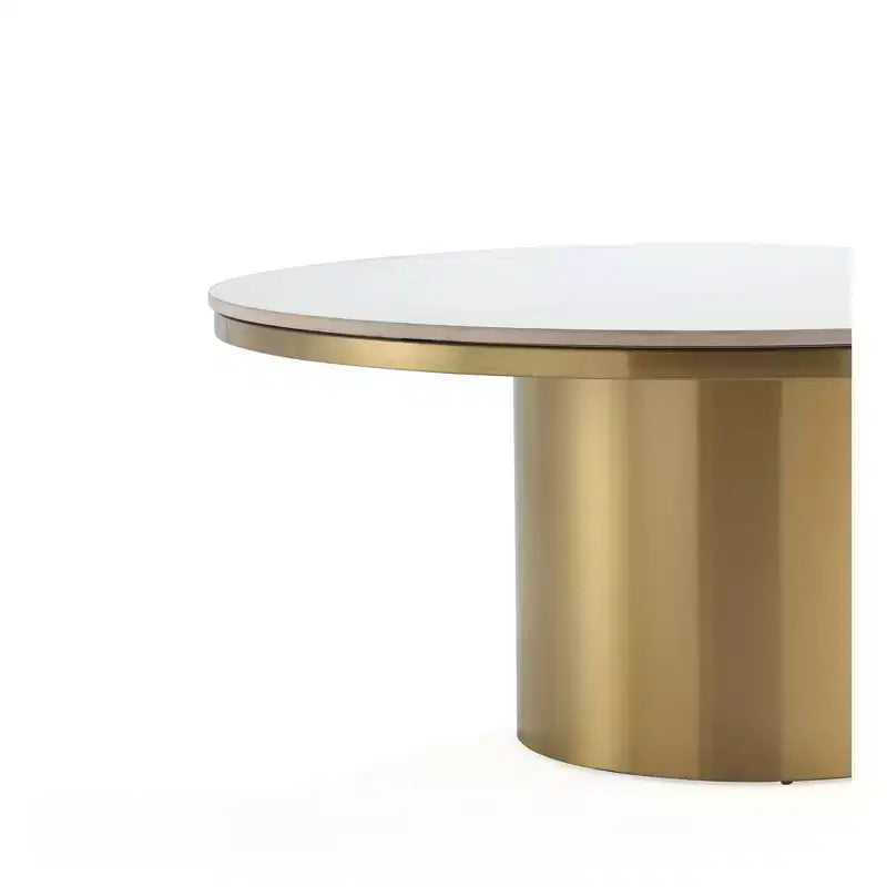 Table basse dorée