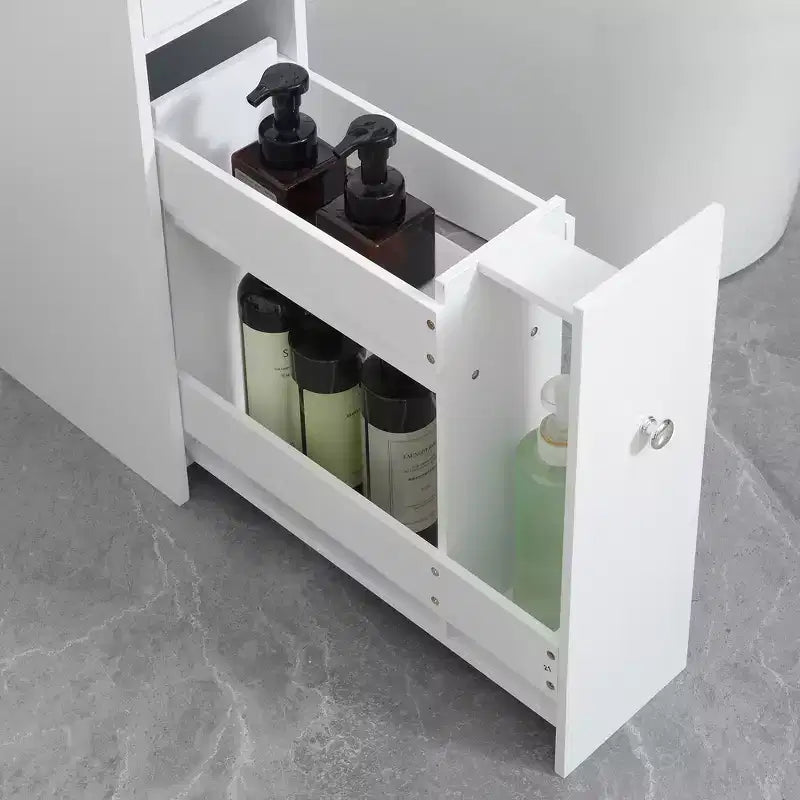 Organisateur de salle de bain au sol