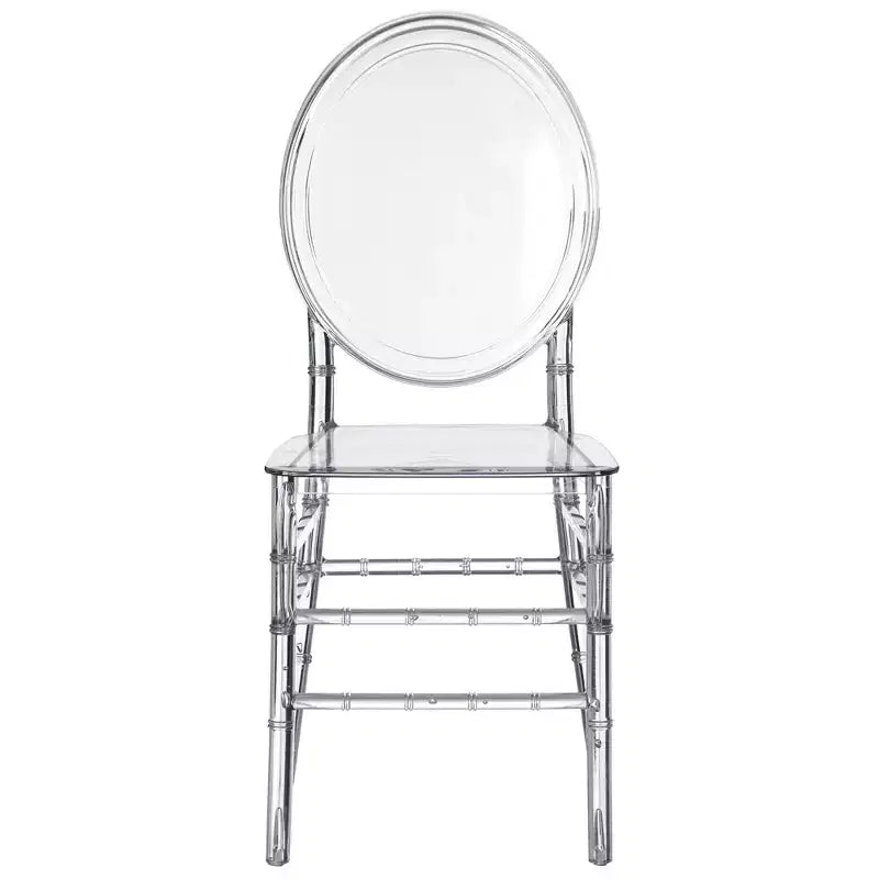 Chaise de salle à manger moderne en cristal