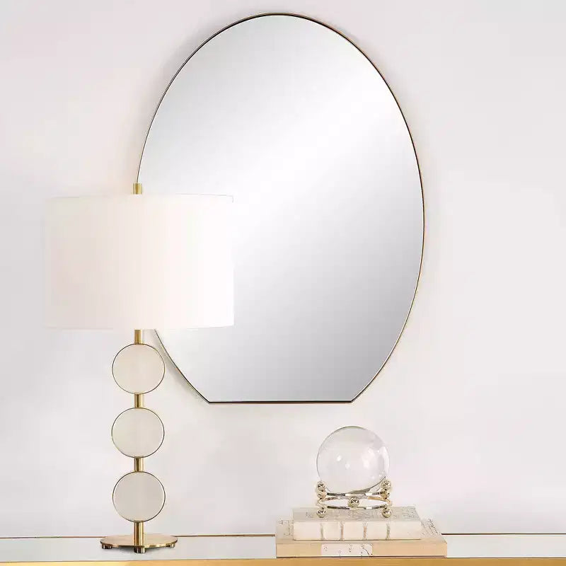 Miroir mural ovale