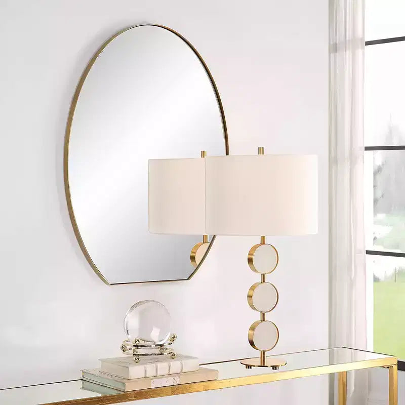 Miroir mural ovale