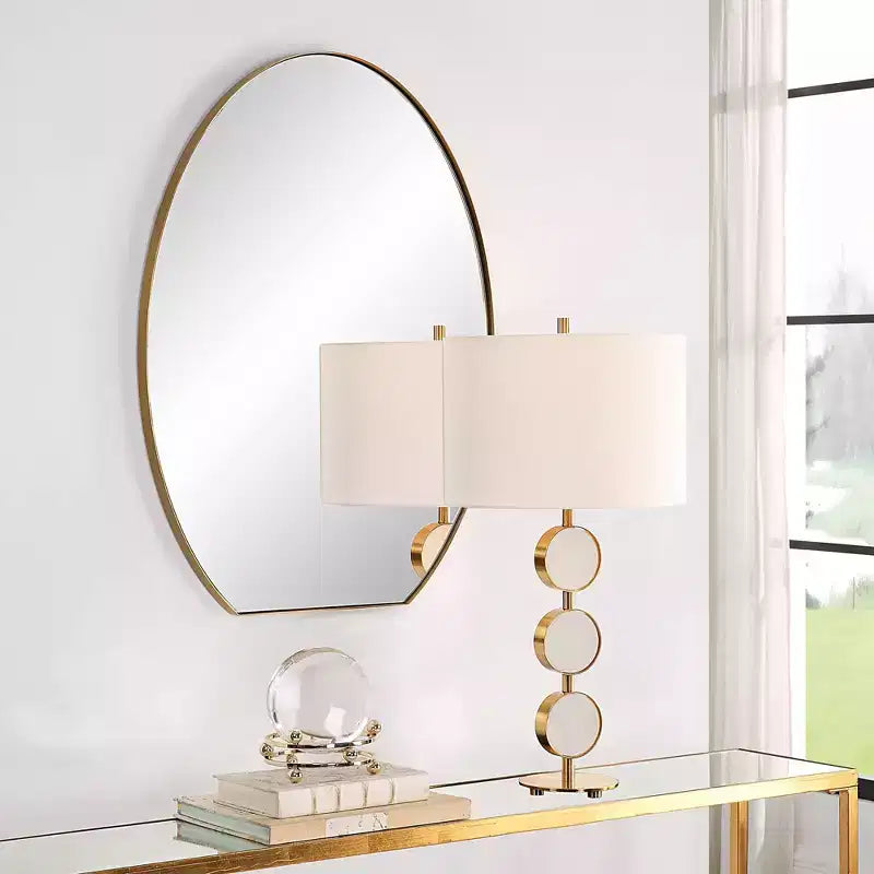 Miroir mural ovale