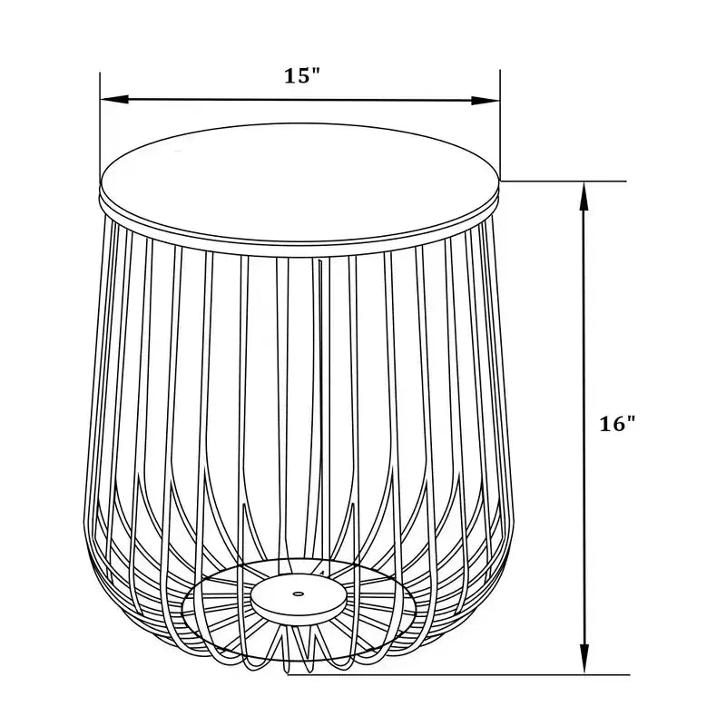 Table d'appoint moderniste du milieu du siècle