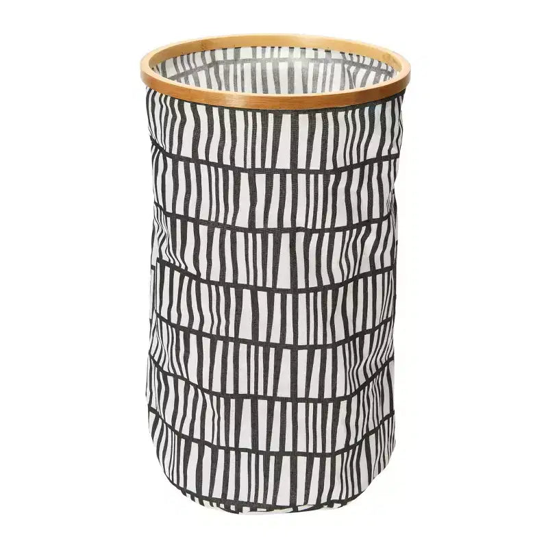 Panier à linge rond à jante bambou