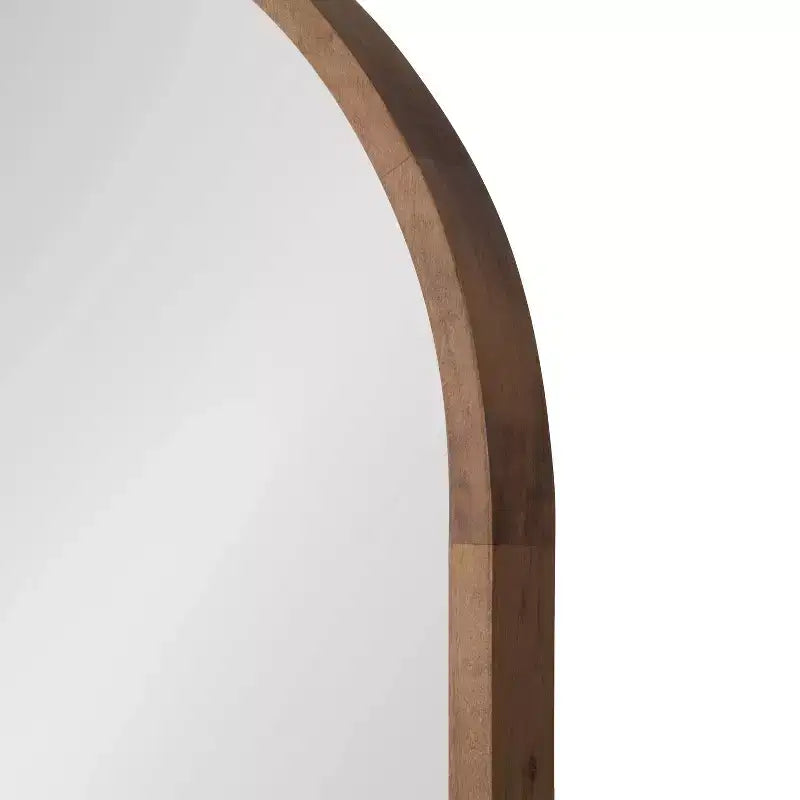 Miroir mural encadré de bois