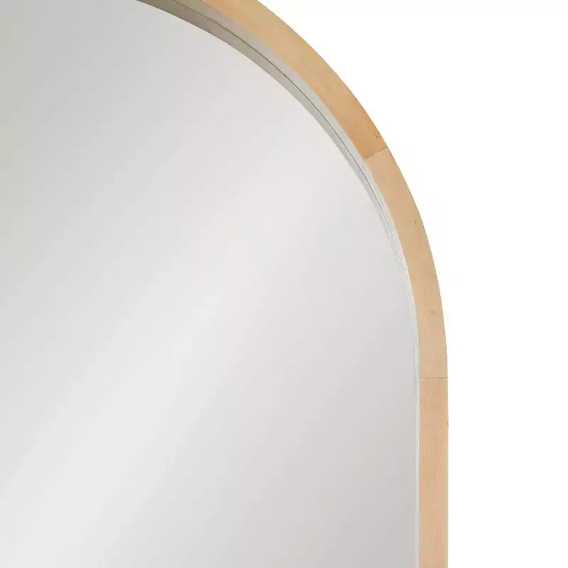 Miroir mural encadré de bois