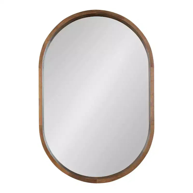 Miroir mural encadré de bois