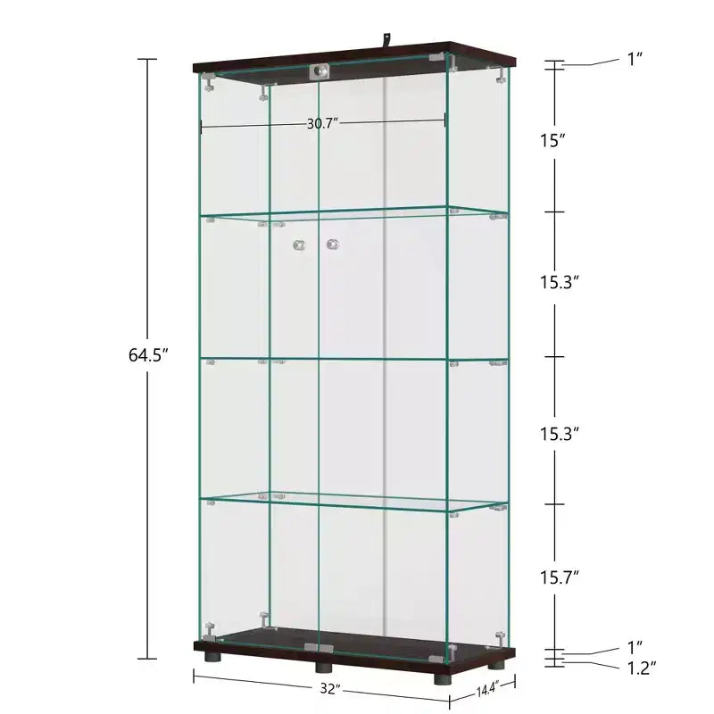 Vitrine en verre
