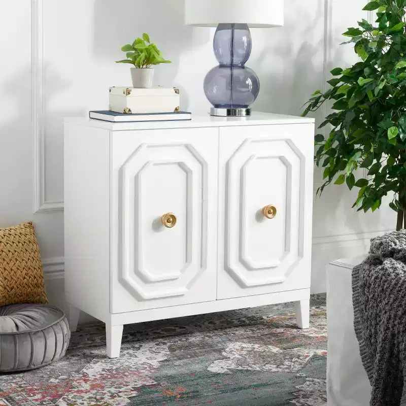 Meuble d'entrée avec porte, blanc