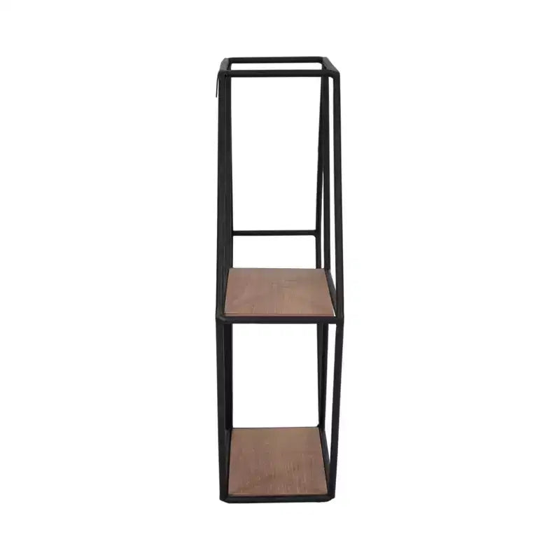 Étagère murale miroir hexagonale