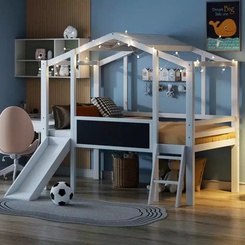 Lit mezzanine simple en bois