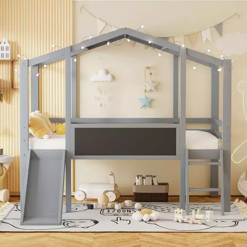 Lit mezzanine simple en bois