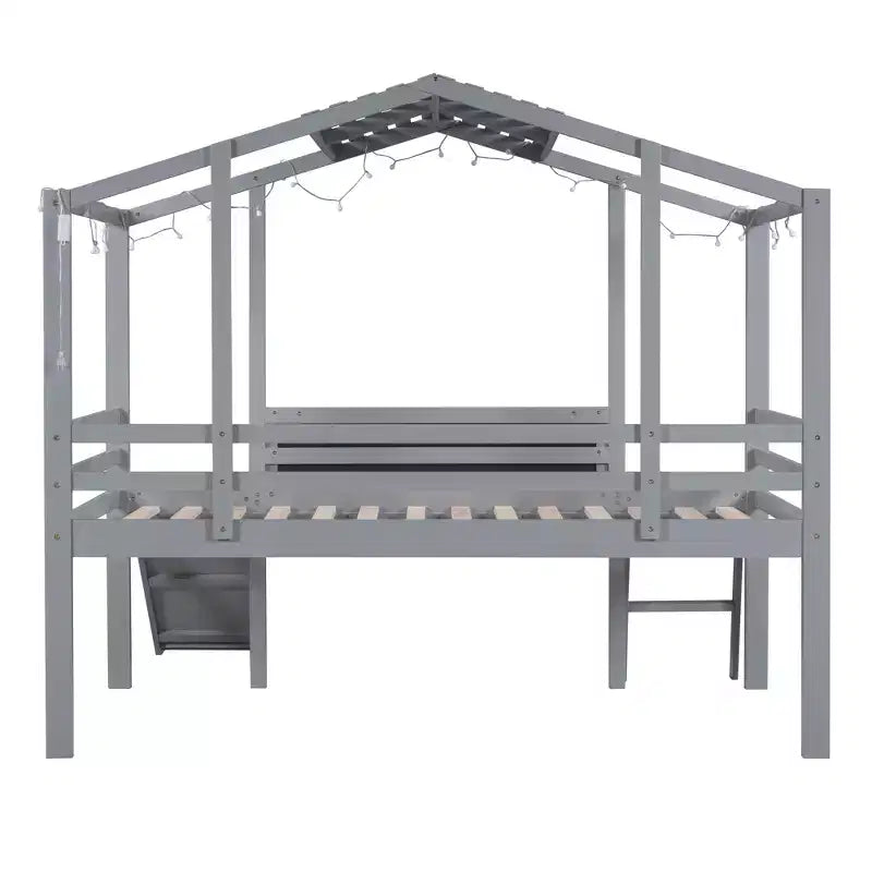 Lit mezzanine simple en bois