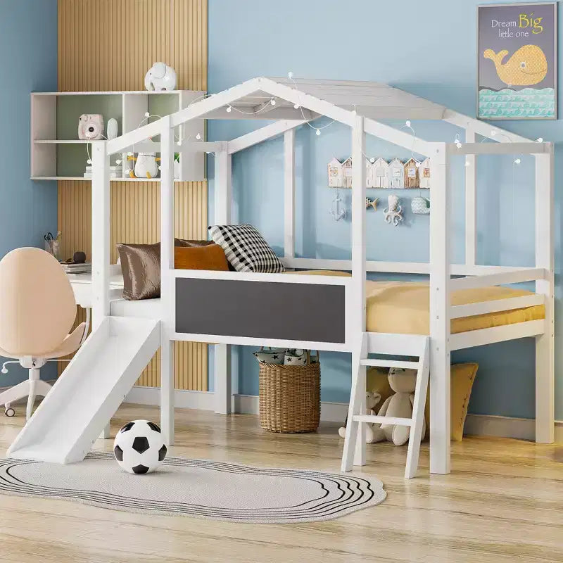 Lit mezzanine simple en bois