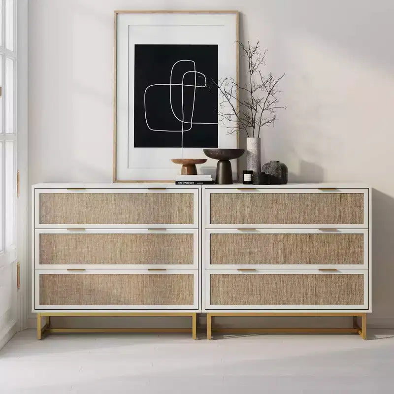 Commode en rotin