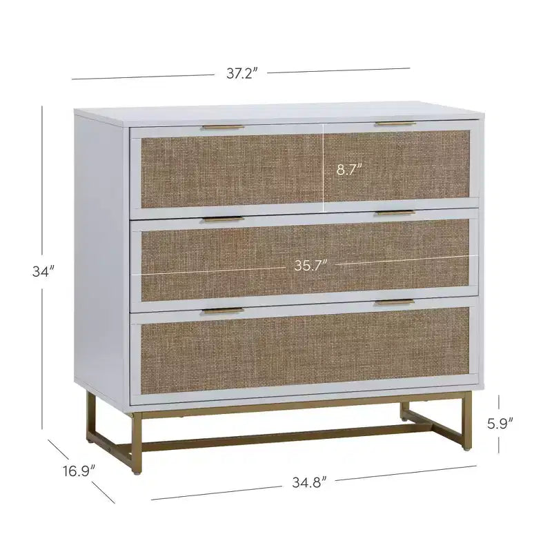 Commode en rotin