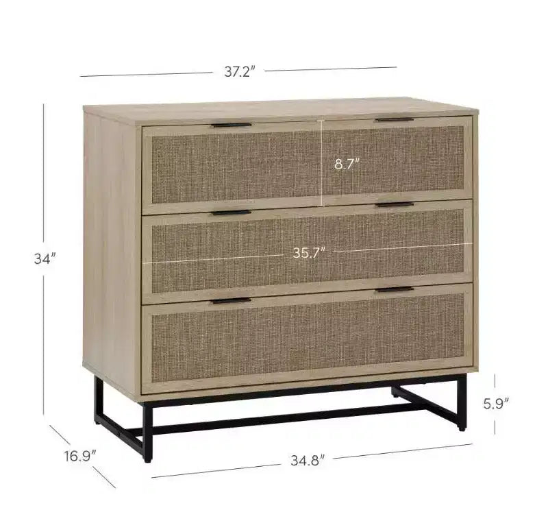 Commode en rotin