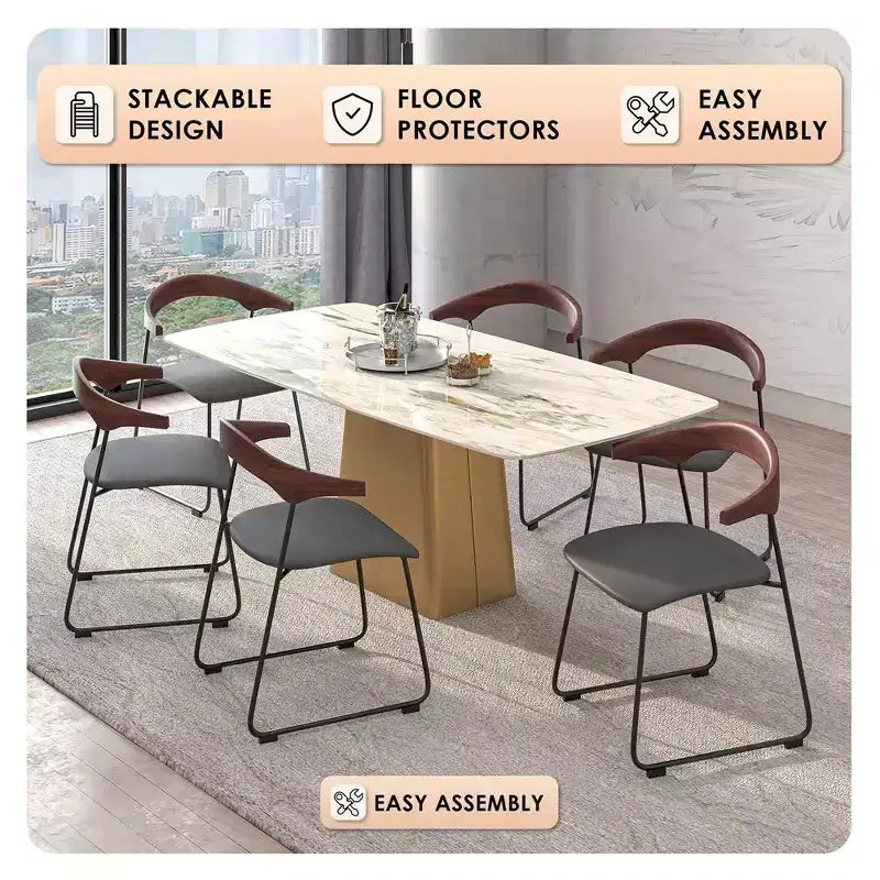 Chaises de salle à manger modernes rembourrées