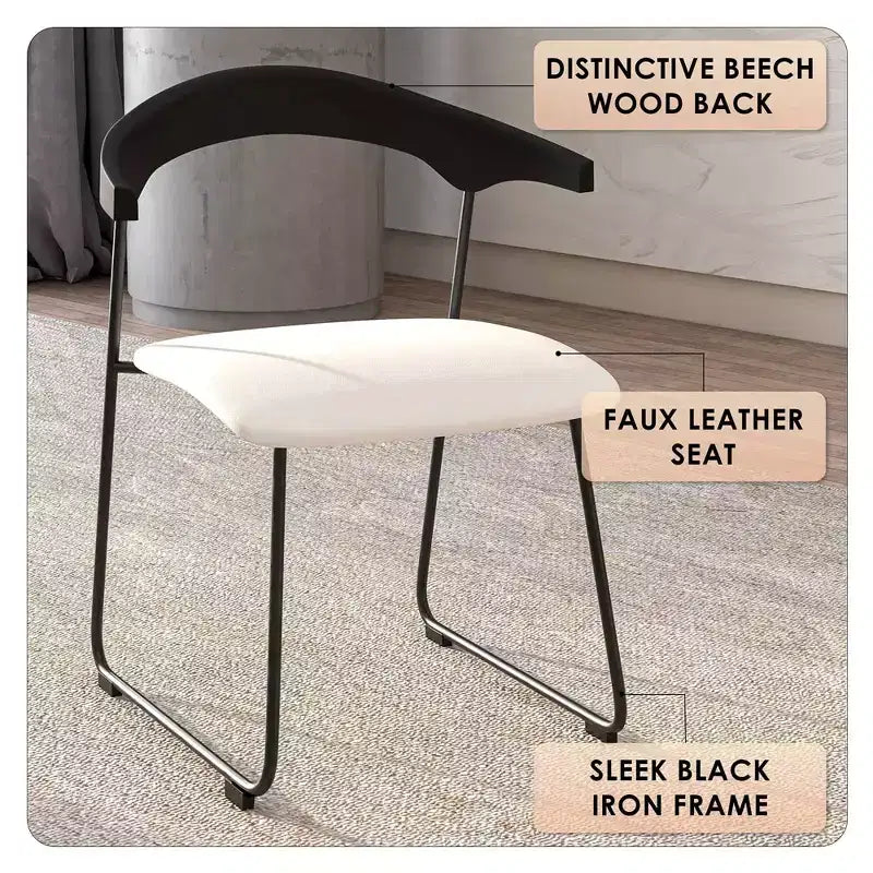 Chaises de salle à manger modernes rembourrées