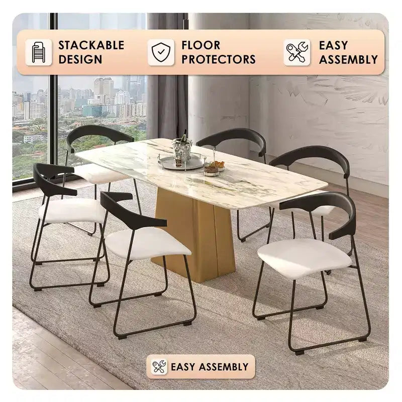 Chaises de salle à manger modernes rembourrées
