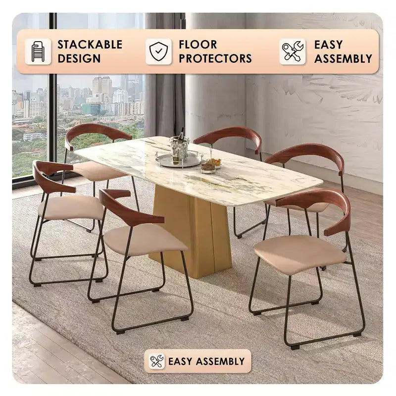 Chaises de salle à manger modernes rembourrées