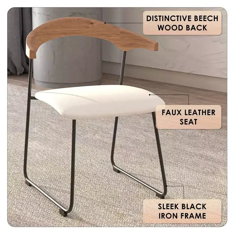 Chaises de salle à manger modernes rembourrées