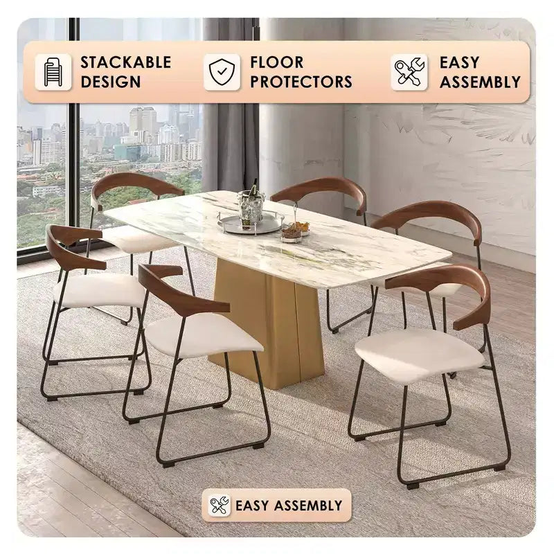 Chaises de salle à manger modernes rembourrées
