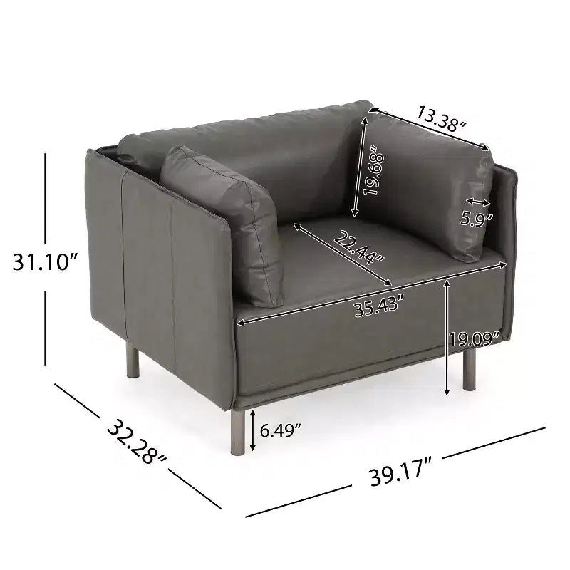 Fauteuil d'appoint rembourré