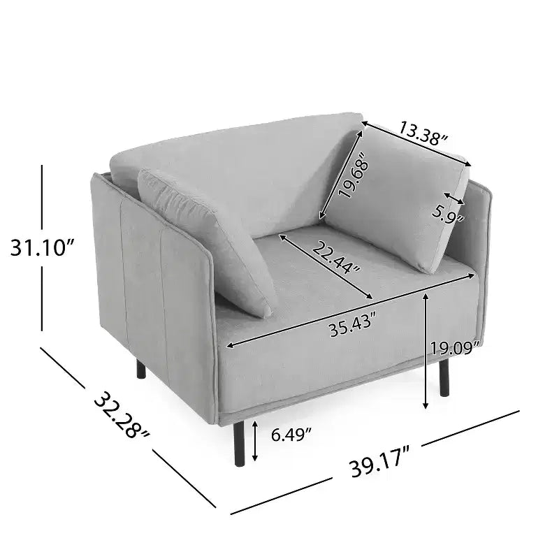 Fauteuil d'appoint rembourré