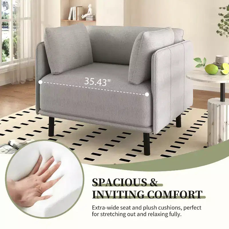 Fauteuil d'appoint rembourré