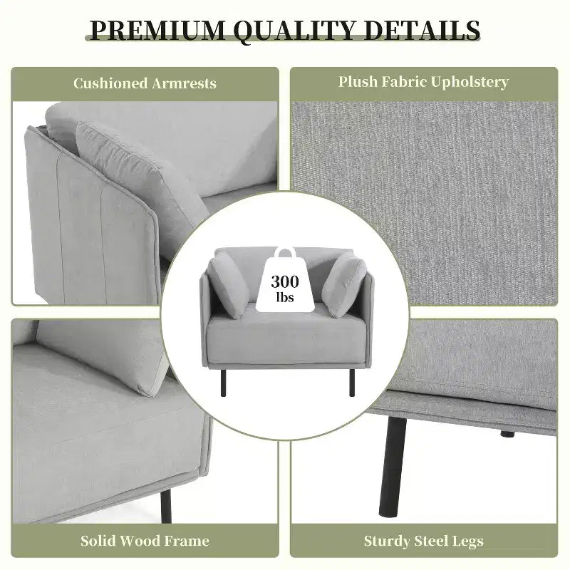 Fauteuil d'appoint rembourré