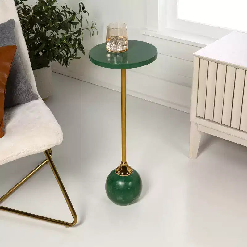 Table en métal glamour moderne