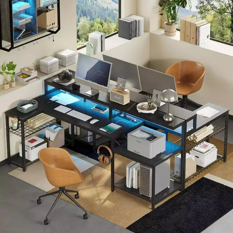 Bureau de jeu à LED
