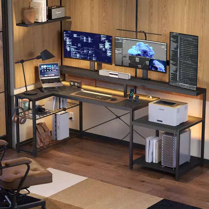 Bureau de jeu à LED