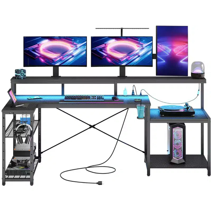 Bureau de jeu à LED
