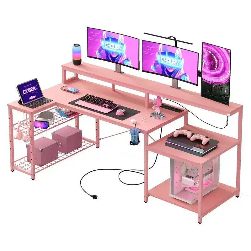 Bureau de jeu à LED