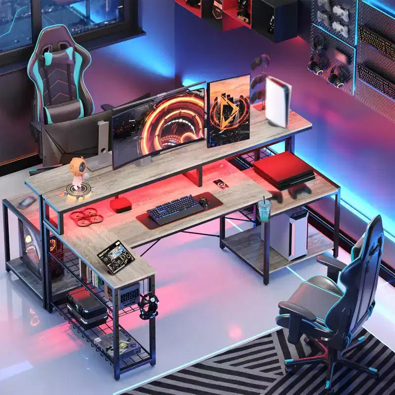Bureau de jeu à LED