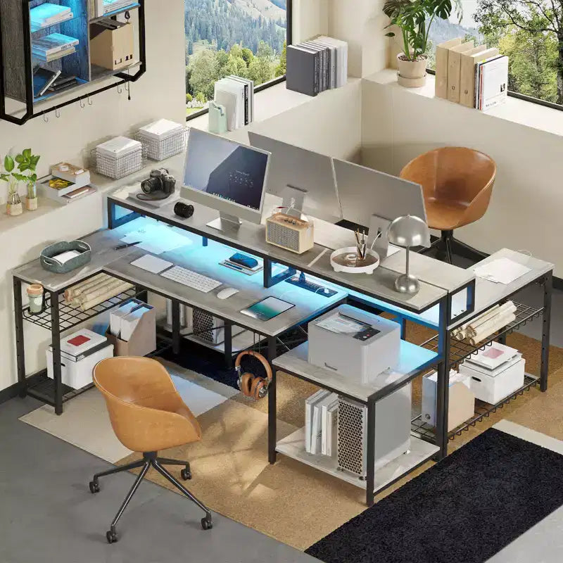 Bureau de jeu à LED
