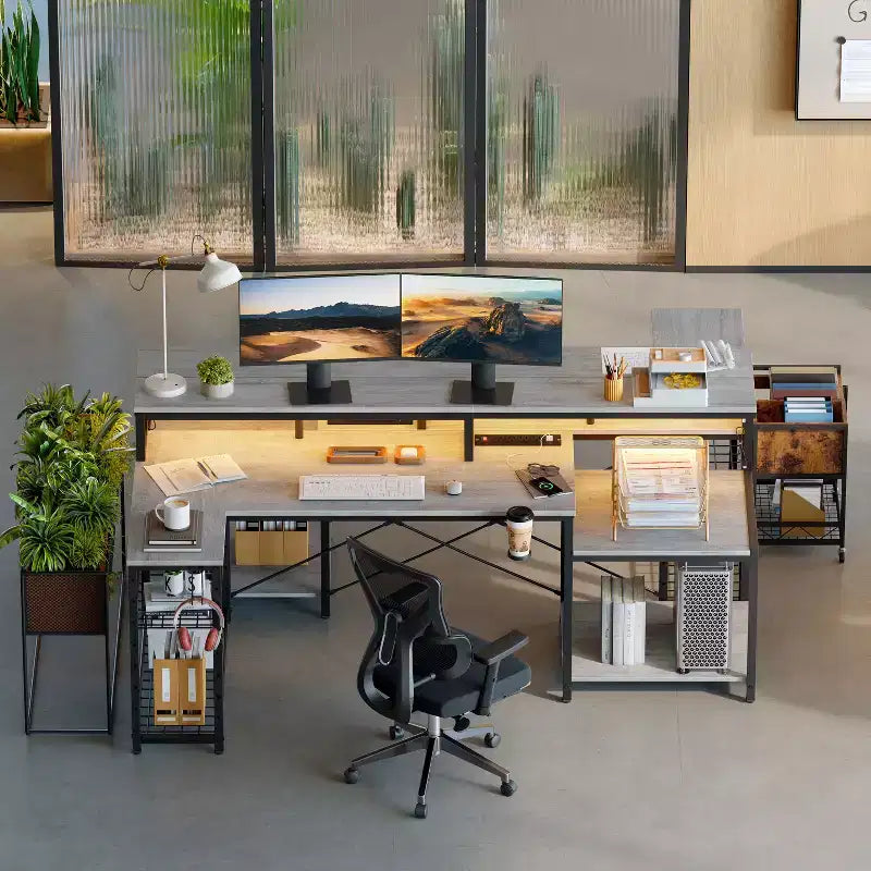Bureau de jeu à LED
