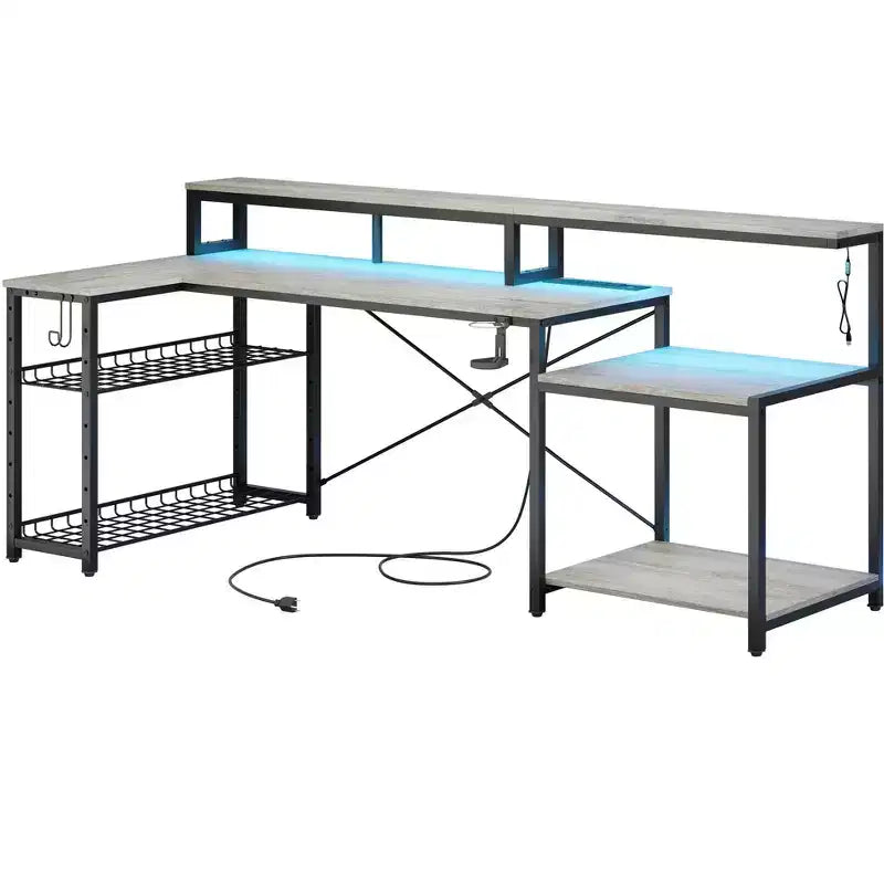 Bureau de jeu à LED