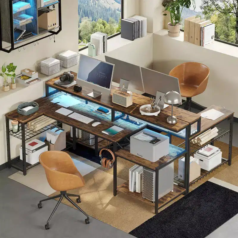 Bureau de jeu à LED