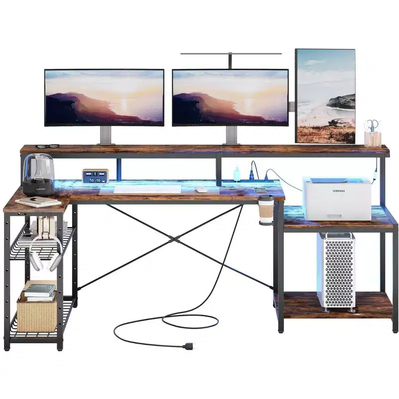Bureau de jeu à LED