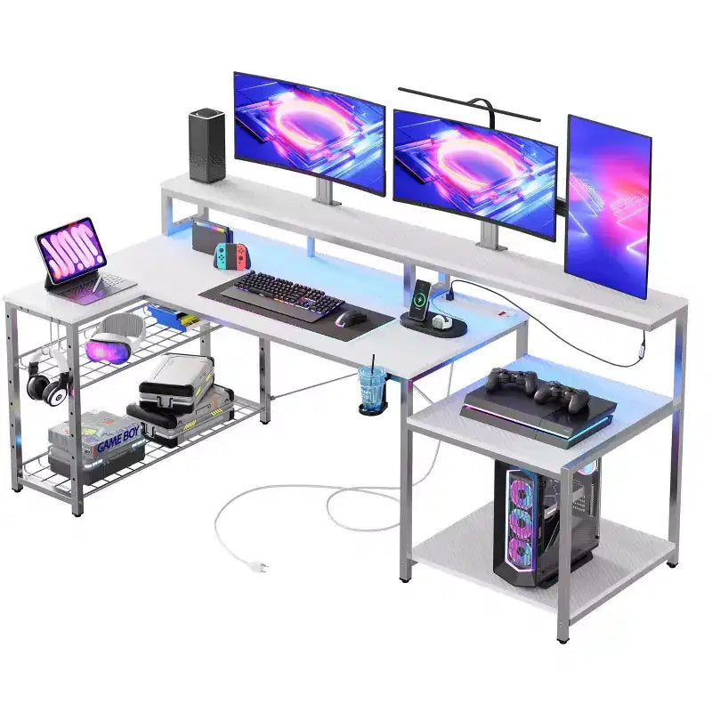 Bureau de jeu à LED