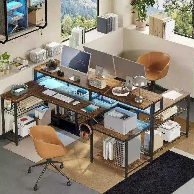 Bureau de jeu à LED
